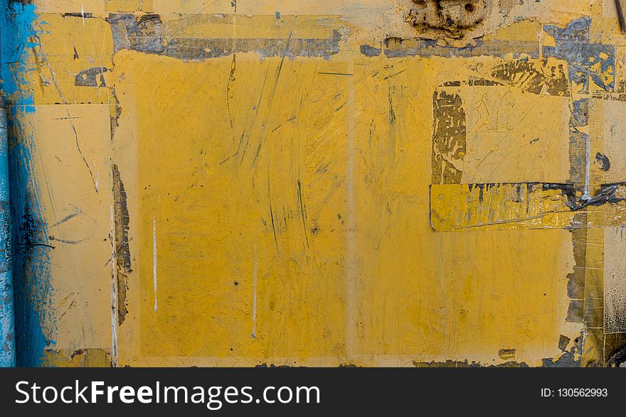 Yellow, Painting, Modern Art, Wall