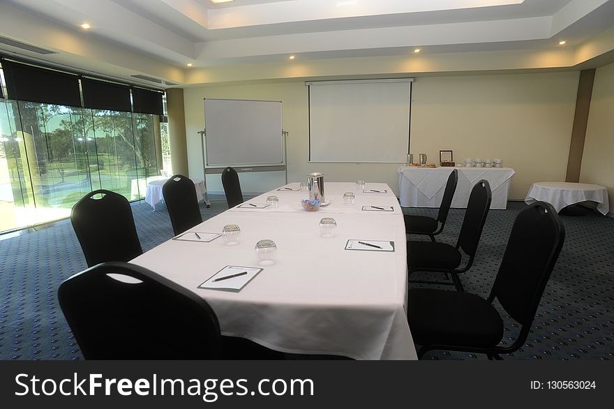 Conference Hall, Table, Office, Interior Design