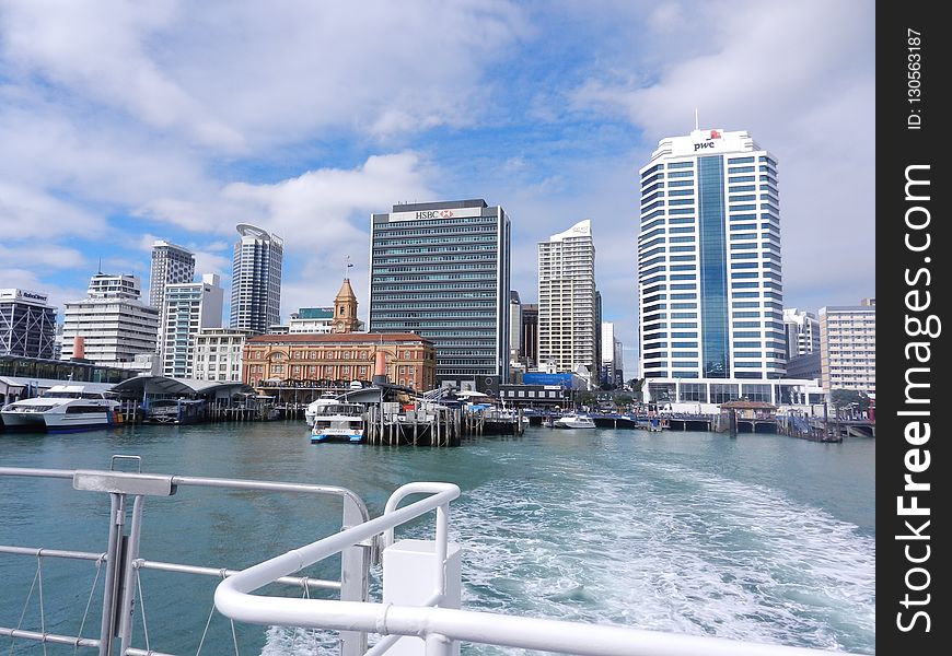 Waterway, City, Skyline, Water Transportation