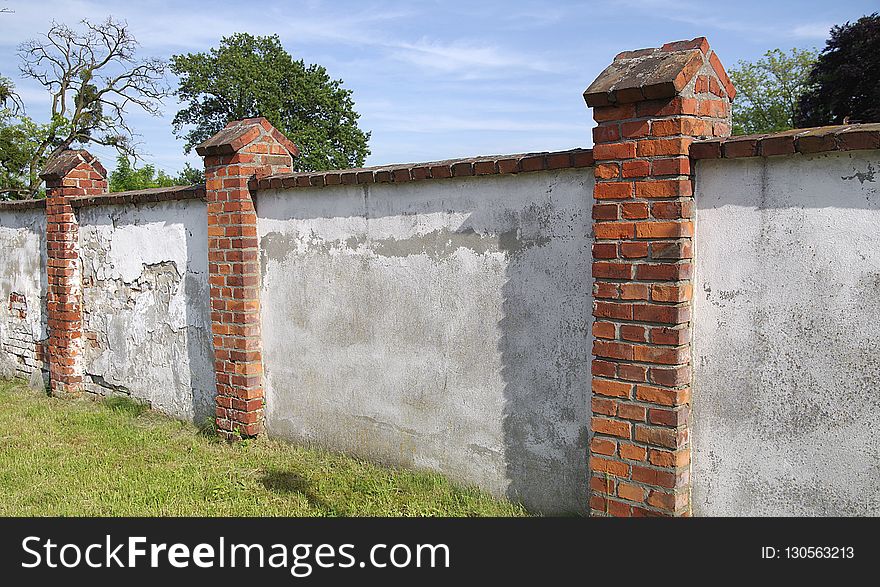 Wall, Property, Stone Wall, Grass