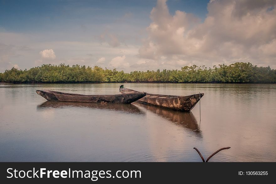 Waterway, Reflection, Water, River