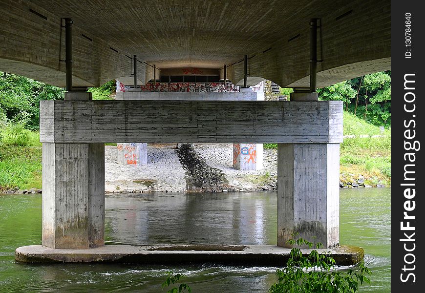 Bridge, Water, Waterway, Reflection
