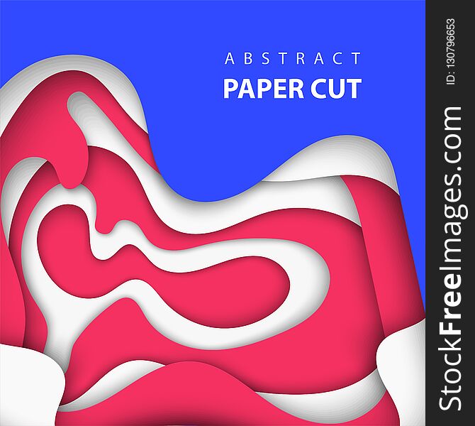 3D abstract paper art style, design layout for business presentations, flyers, posters, prints, decoration, cards, brochure cover.