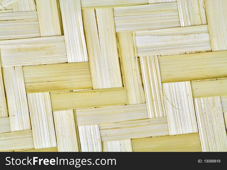 Texture Of A Basket Wattled From A Linden