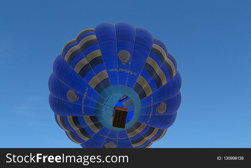 Hot Air Balloon, Hot Air Ballooning, Blue, Sky