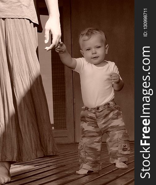 Photograph, Standing, Clothing, Child
