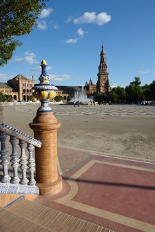 Plaza De Espana Royalty Free Stock Photo Plaza De Espana Royalty Free Stock Photo