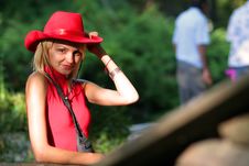 Sexy Blonde Cowgirl Stock Image Sexy Blonde Cowgirl Stock Image