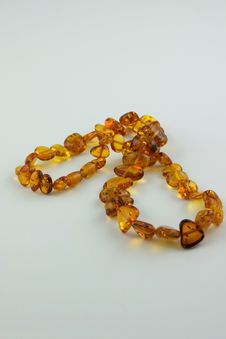 Amber Necklace Stock Photography