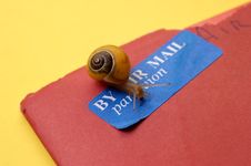 Concept - Snail Mail Stock Image