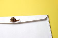 Concept - Snail Mail Royalty Free Stock Photos
