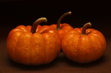 Fall - Three Pumpkins Royalty Free Stock Images Fall - Three Pumpkins Royalty Free Stock Images
