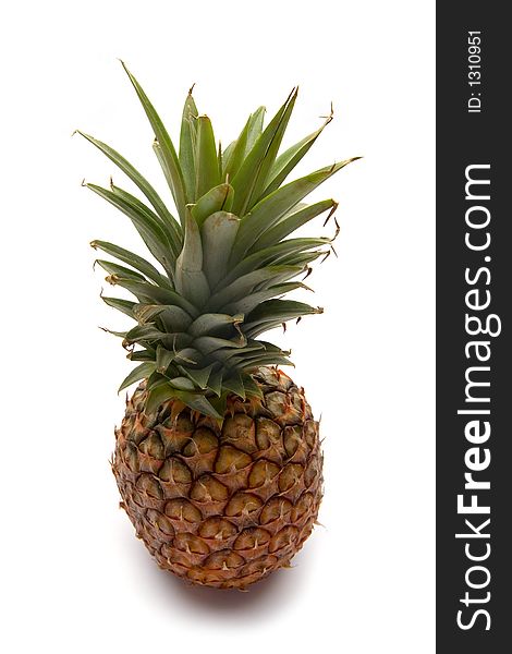 Pineapple on a white studio background.