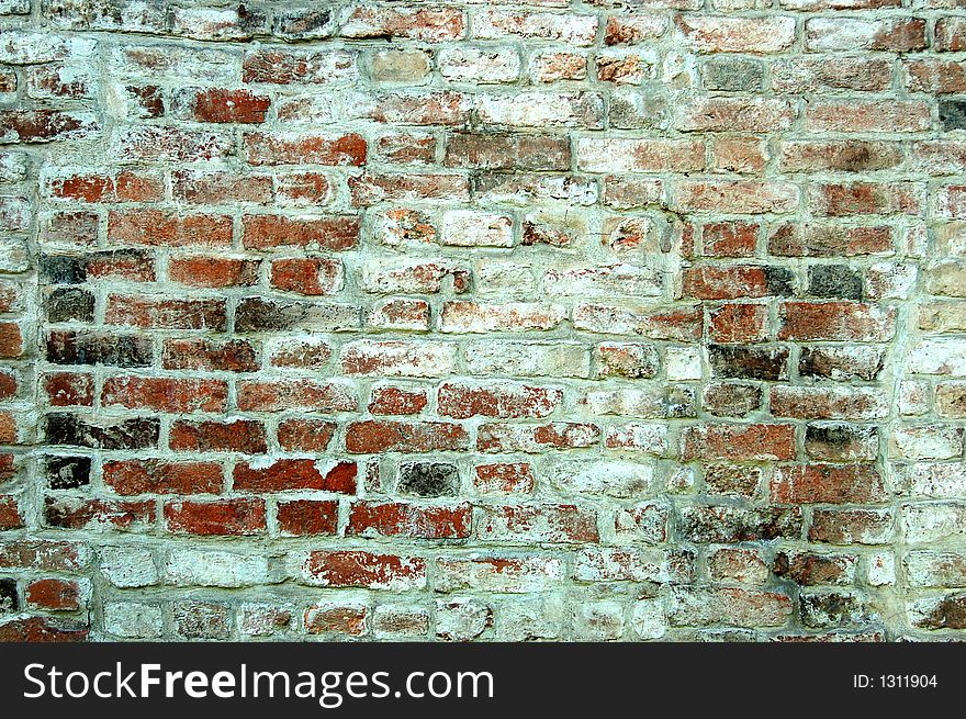 Close-up of aged brick background. Close-up of aged brick background