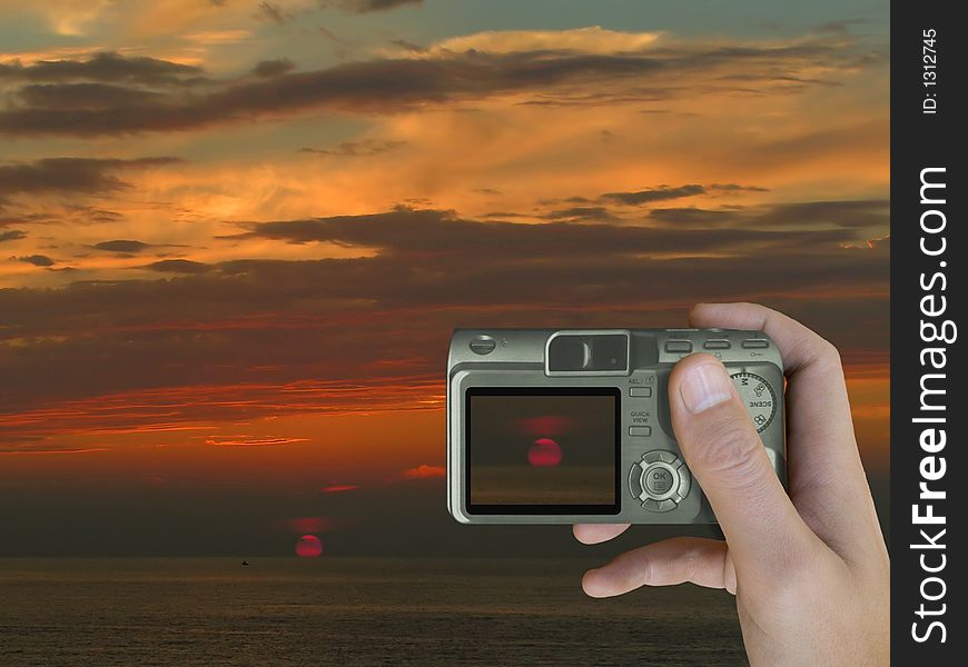 Sunset on LCD