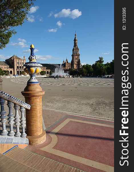 Plaza de Espana in Seville, Spain