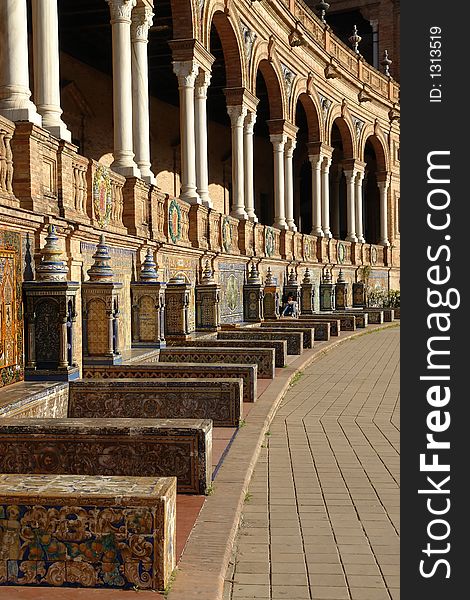 Plaza de Espana in Seville, Spain