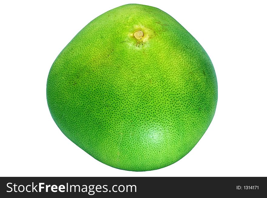 Isolated green pomelo from asian country