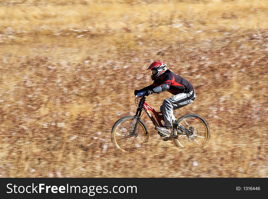 Hight speed on downhill race