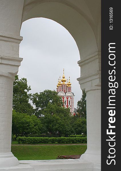 Novodevichy Convent. The Gateway Transfiguration Church. Novodevichy Convent. The Gateway Transfiguration Church