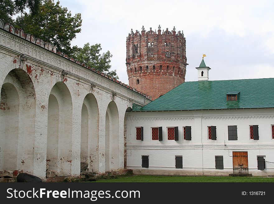 Novodevichy Convent. Corner Tower and the Archers Guardrooms. Novodevichy Convent. Corner Tower and the Archers Guardrooms