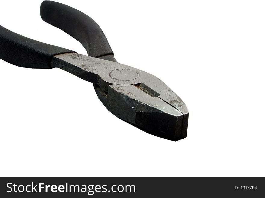 Pliers on a white background