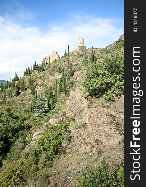 Two castles on a ridge