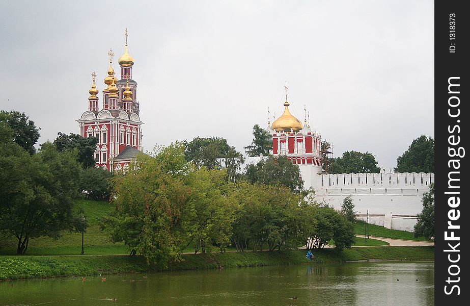 Novodevichy Convent. External View from North. Novodevichy Convent. External View from North