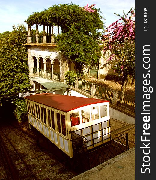 Ancient, glamorous water driven funicular. Ancient, glamorous water driven funicular