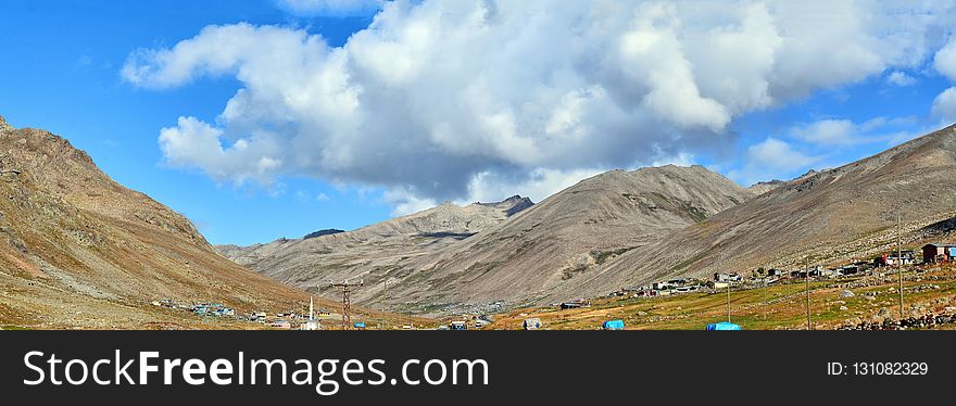 Mountainous Landforms, Road, Highland, Sky