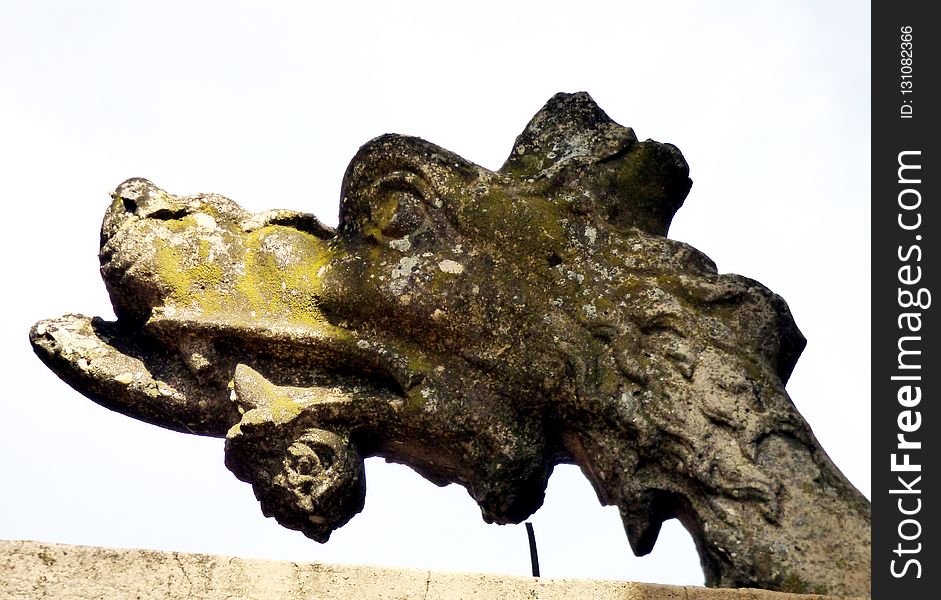 Rock, Sculpture, Tree