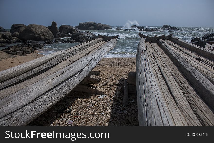 Wood, Sea, Boardwalk, Shore