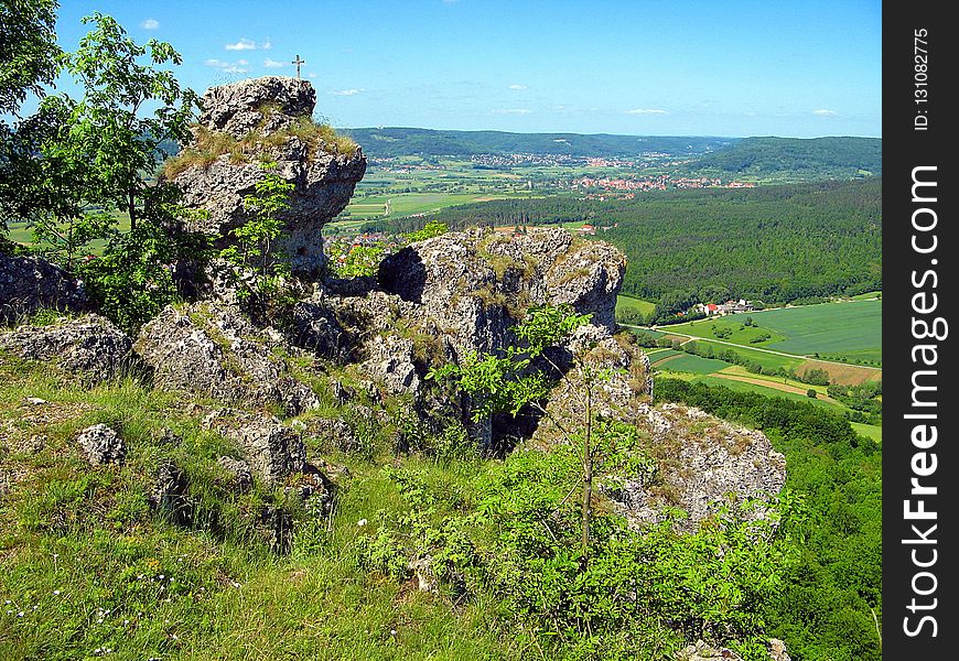 Vegetation, Rock, Sky, Tree