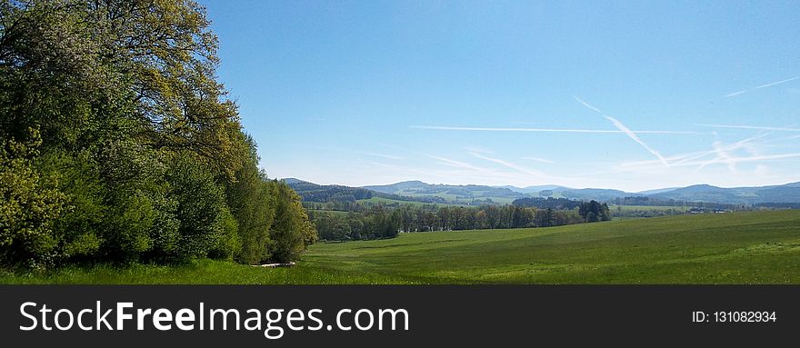 Grassland, Sky, Ecosystem, Field