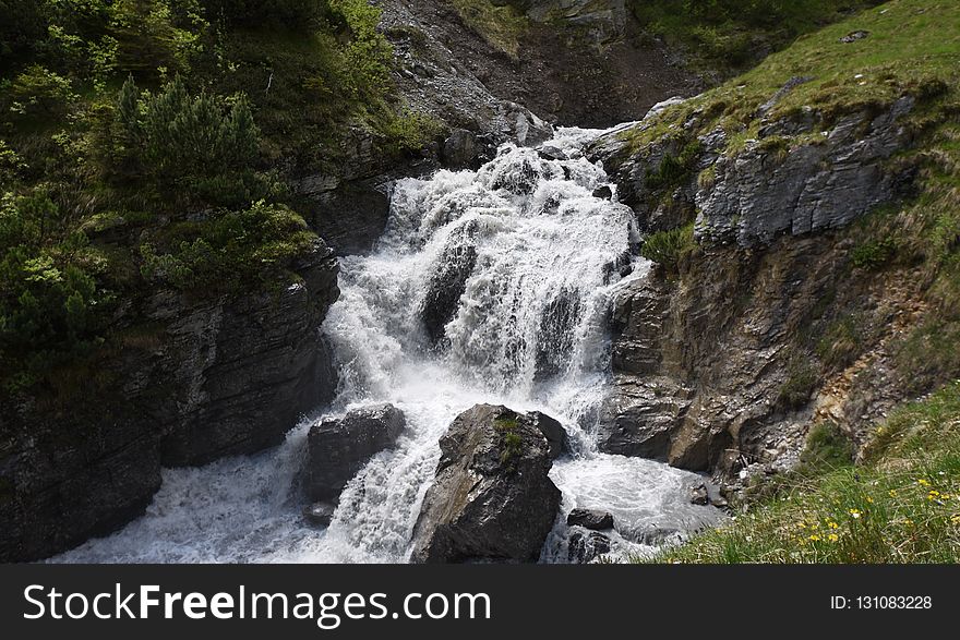 Waterfall, Water, Nature, Body Of Water