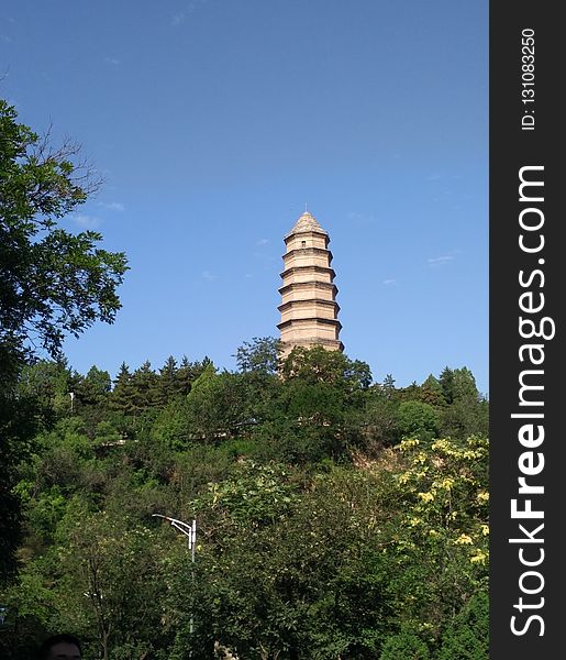 Sky, Tower, Landmark, Pagoda