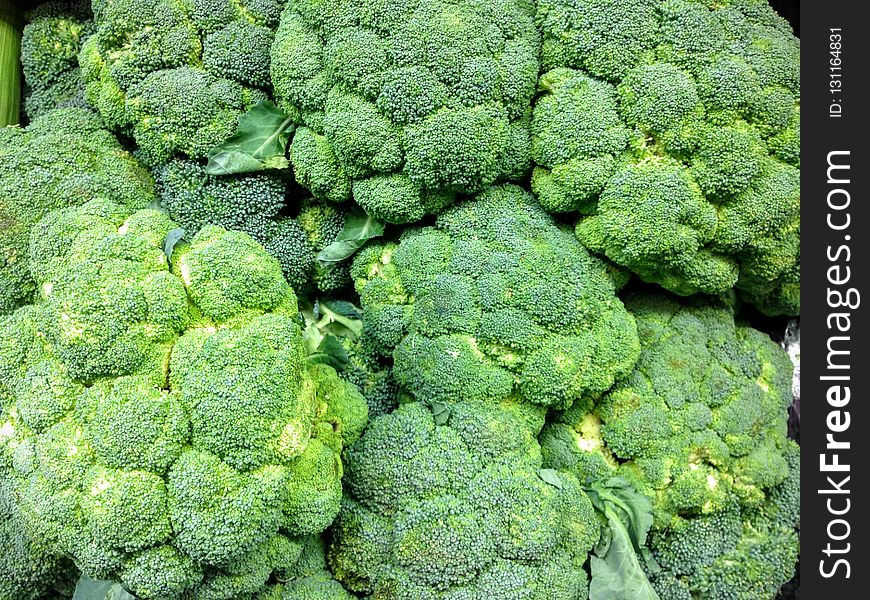 Broccoli, Broccoflower, Produce, Leaf Vegetable