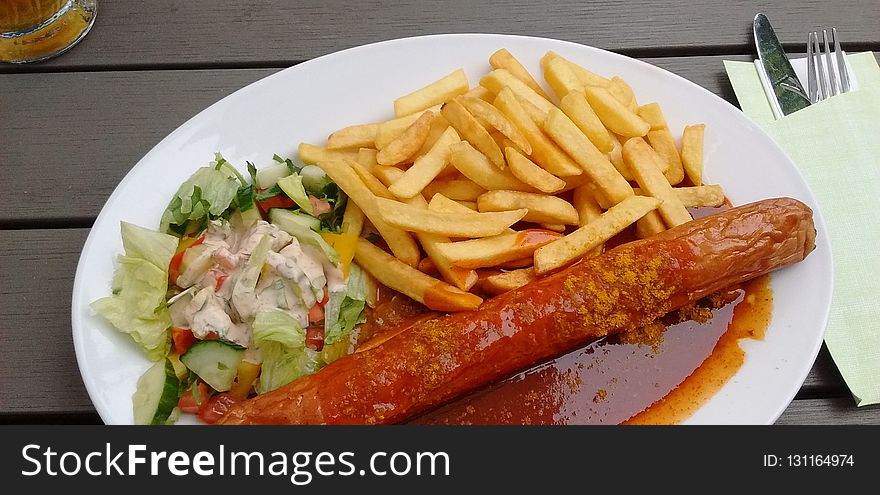 Dish, French Fries, Food, Cuisine