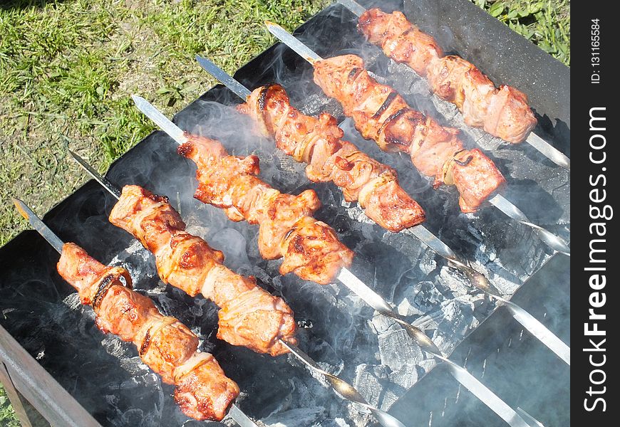 Grilling, Shashlik, Barbecue, Grilled Food