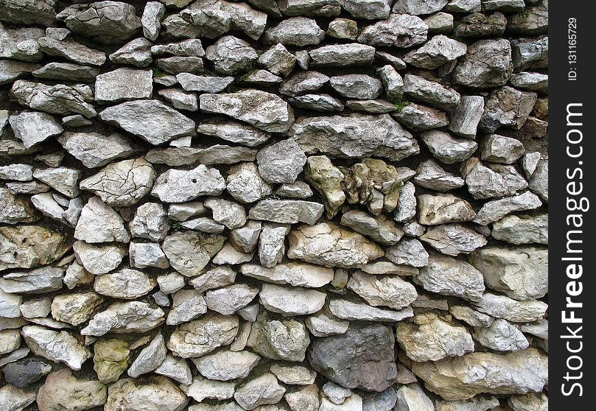 Stone Wall, Wall, Rock, Rubble