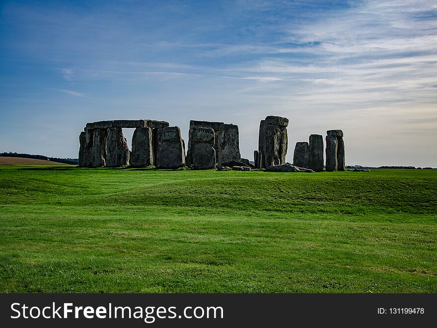 Blue Sky Over StonehengeHistorical Monument England, UK