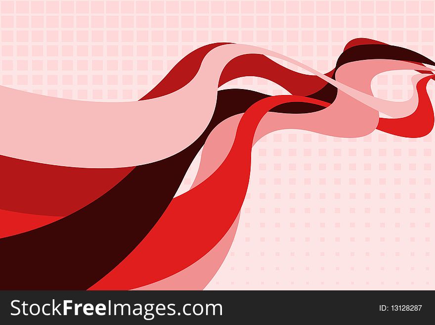 Graphic illustration of Abstract Red