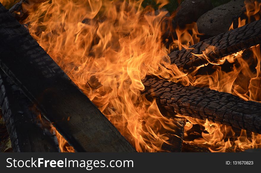 Flame, Fire, Geological Phenomenon, Heat