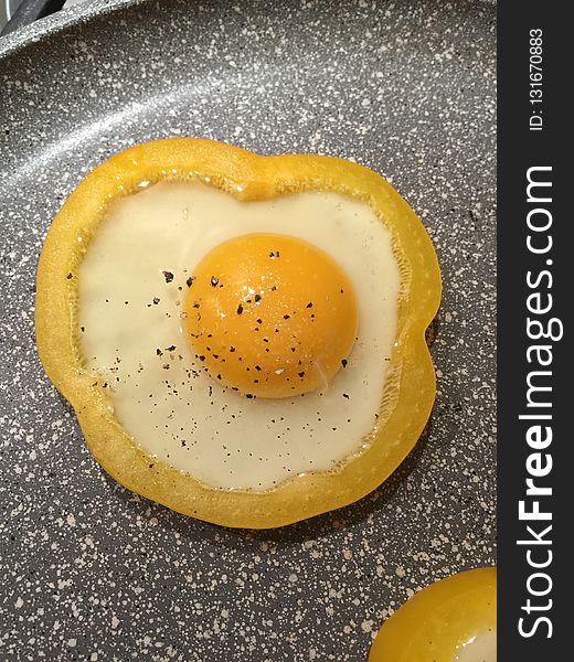 Egg Yolk, Egg, Fried Egg, Dish