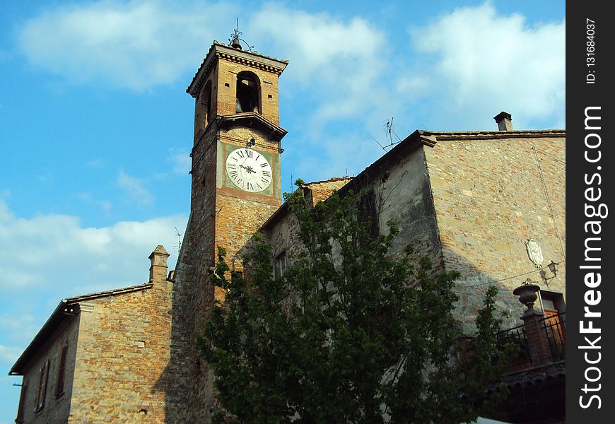 Sky, Building, Wall, Town