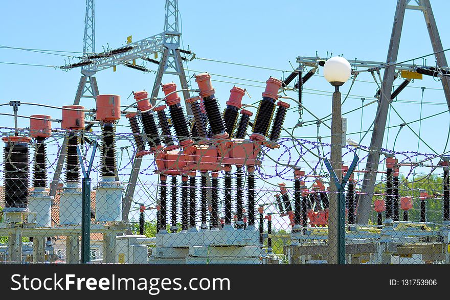 Structure, Electrical Supply, Electricity, Overhead Power Line