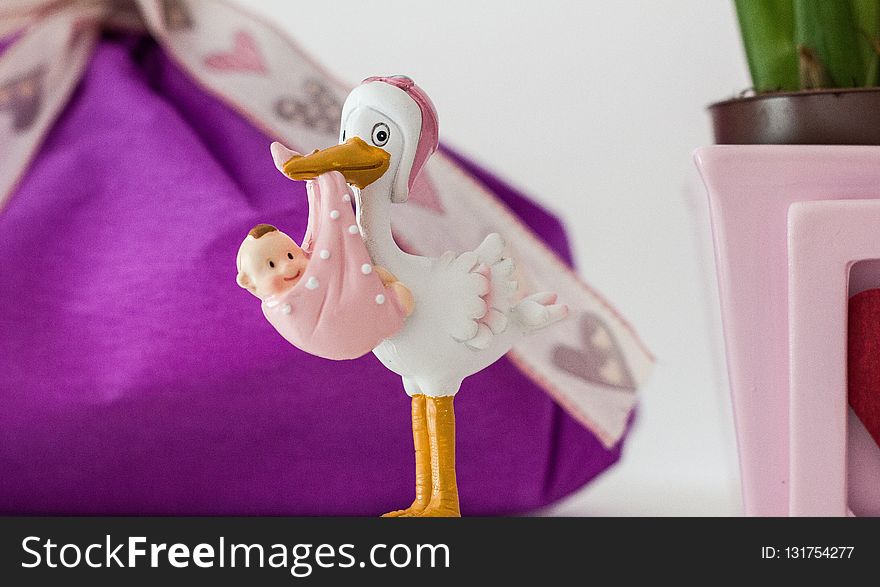 Purple, Figurine, Toy, Water Bird