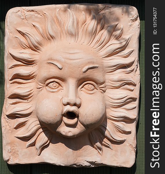 Stone Carving, Relief, Sculpture, Head