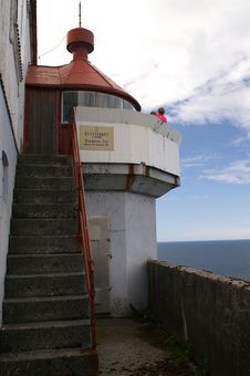 Hendanes Lighthouse, Norway Royalty Free Stock Photography