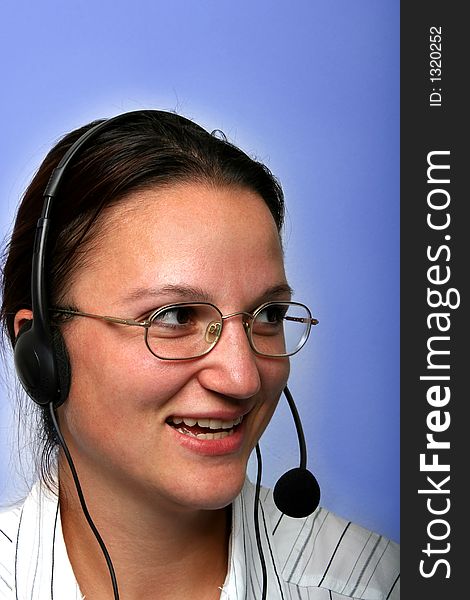 Woman With Headset